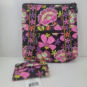 Vera Bradley Pirouette Pink Hipster Crossbody with Euro Wallet NWOT